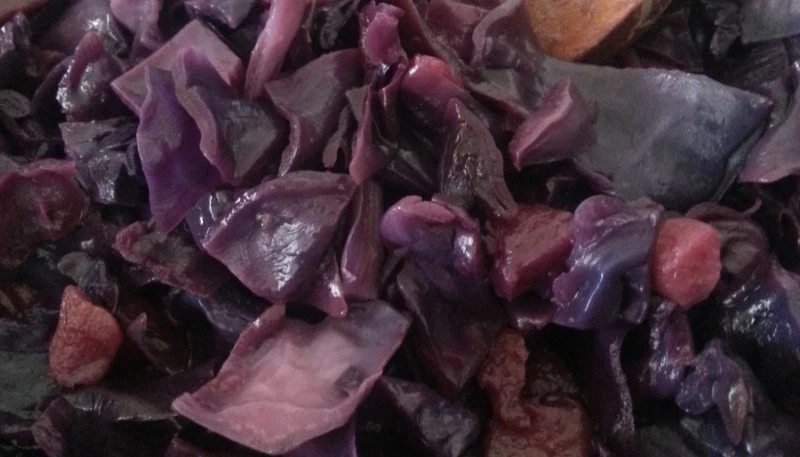 Chou rouge aux pommes