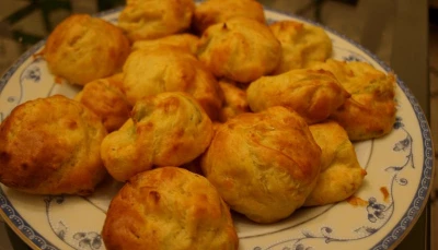Chouquettes à la mimolette