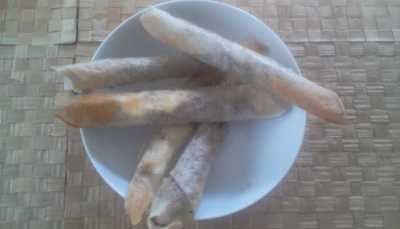 Cigares d'agneau au chèvre