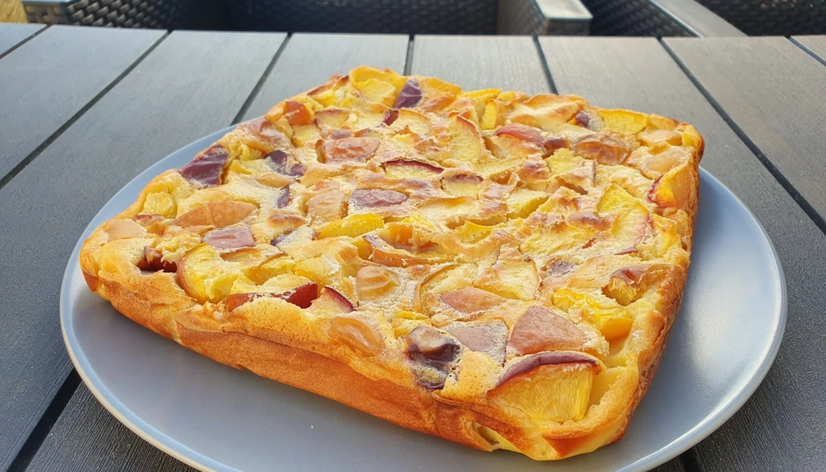 Clafoutis aux pêches