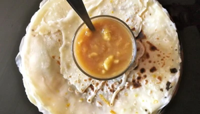 Compotée façon banane flambée