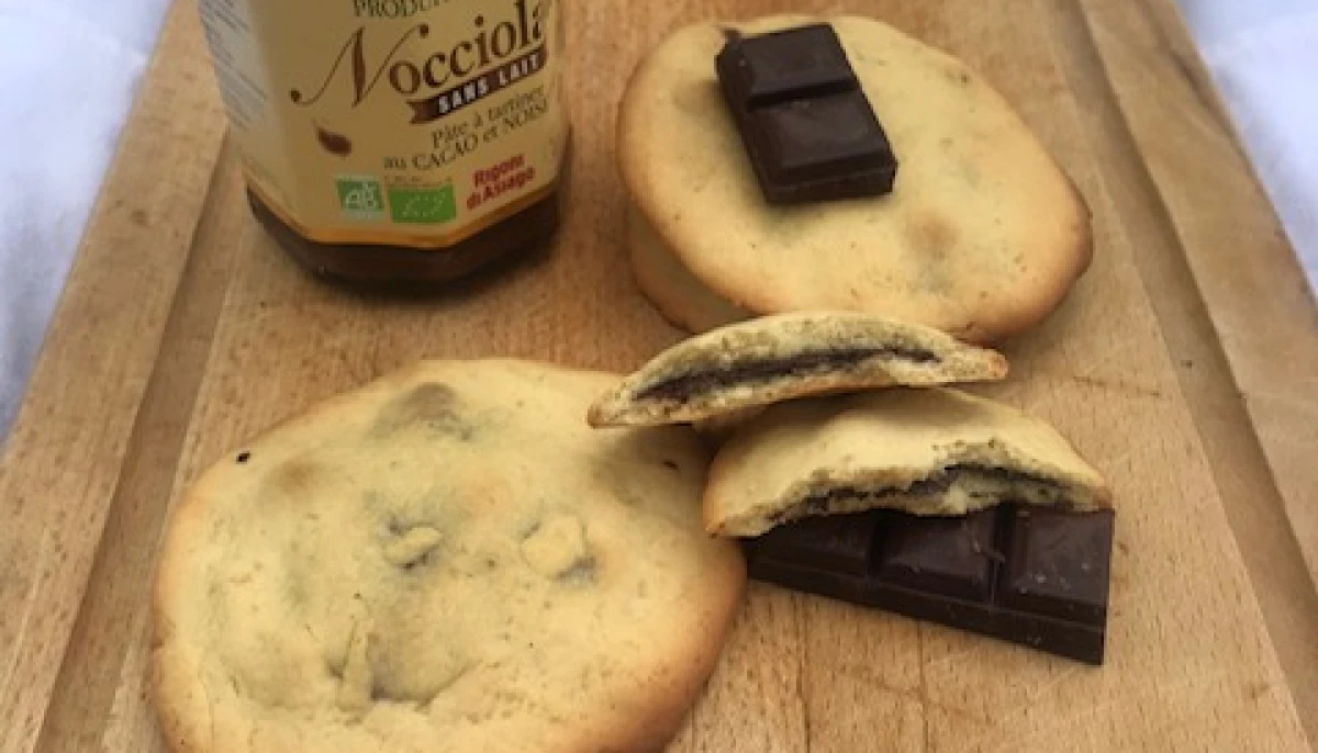 Cookie fourrés pâte à tartiner