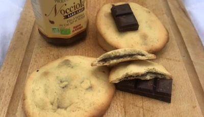 Cookie fourrés pâte à tartiner