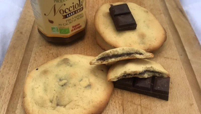 Cookie fourrés pâte à tartiner