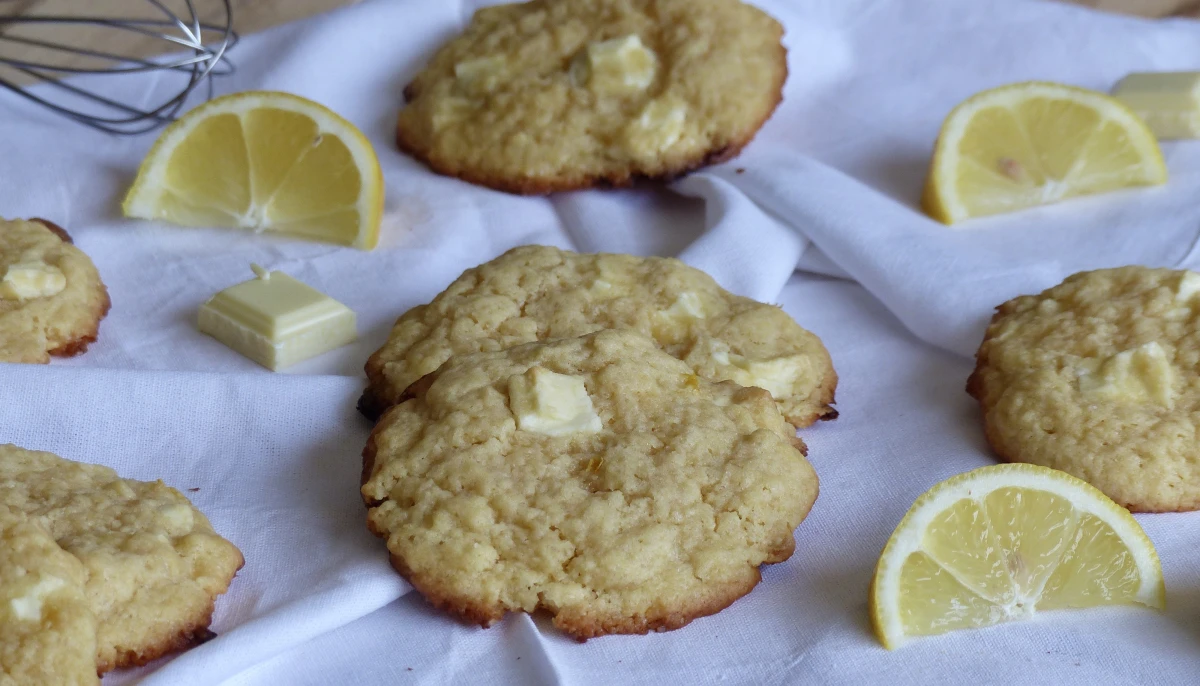Cookies chocolat blanc citron