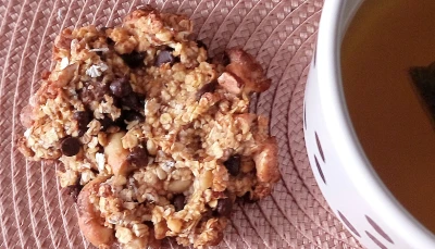 Cookies flocons d'avoine, pépites de chocolat