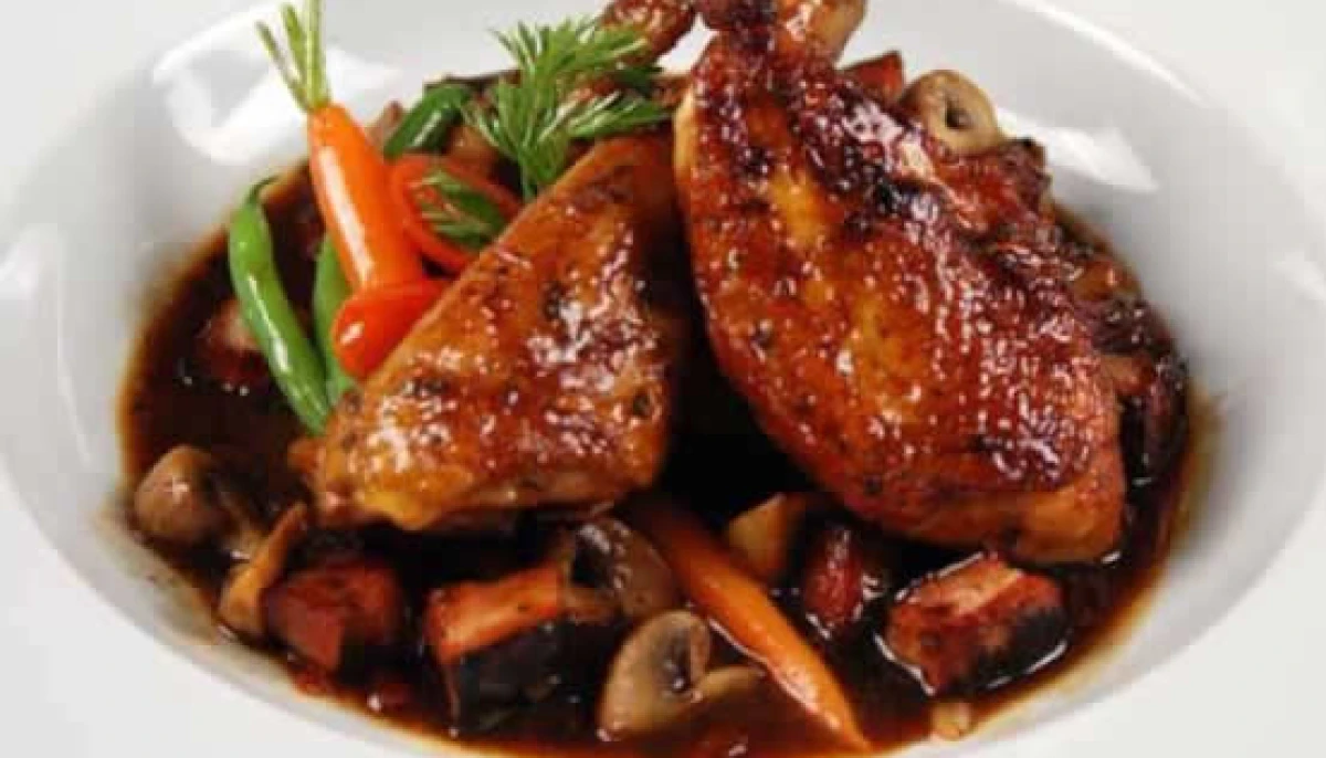 coq au vin ( recette traditionnelle)