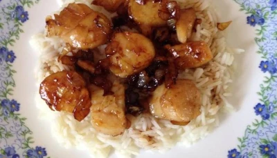 Coquille St Jacques au soja d'Aurélie