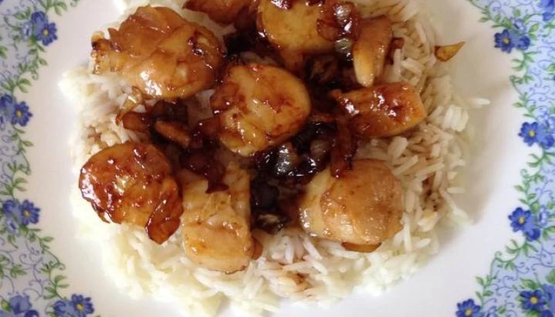 Coquille St Jacques au soja d'Aurélie