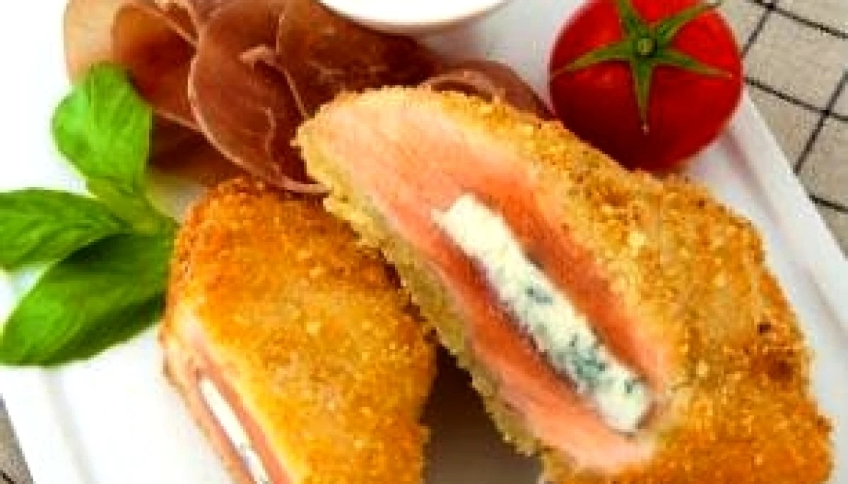 Cordon bleu de saumon au Roquefort