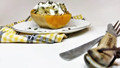 Courge butternut farcie healthy