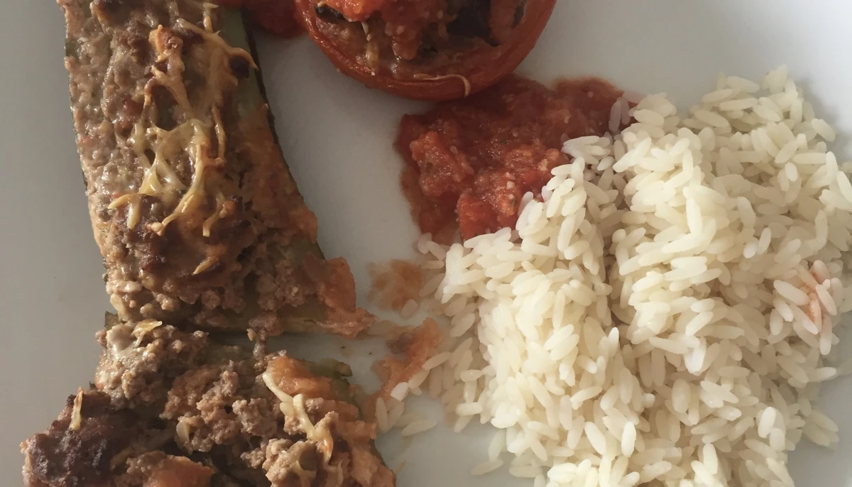 courgette et tomate farcies