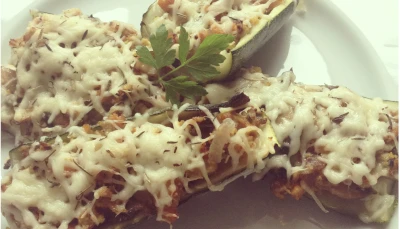 Courgettes farcies aux légumes (végétariennes)