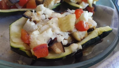 Courgettes farcies végétariennes :)