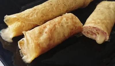 Crêpe Jambon Fromage (sans pâte à crêpes)