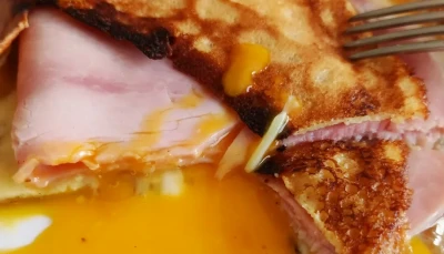 Crêpe sucrée Jambon Fromage