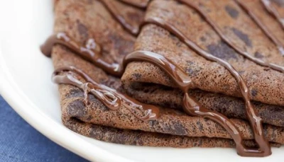 crêpes au chocolat pour la chandeleur!