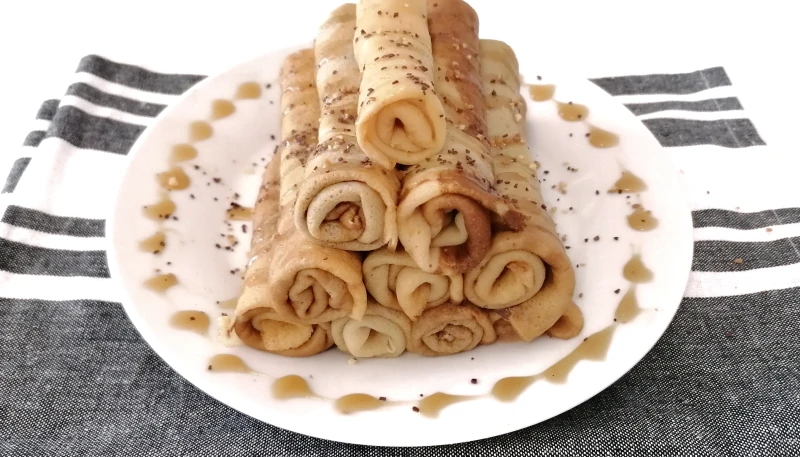Crêpes au lait concentré non sucré