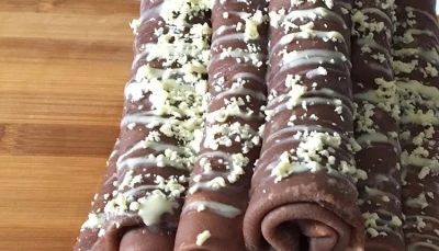 Crêpes légères au cacao