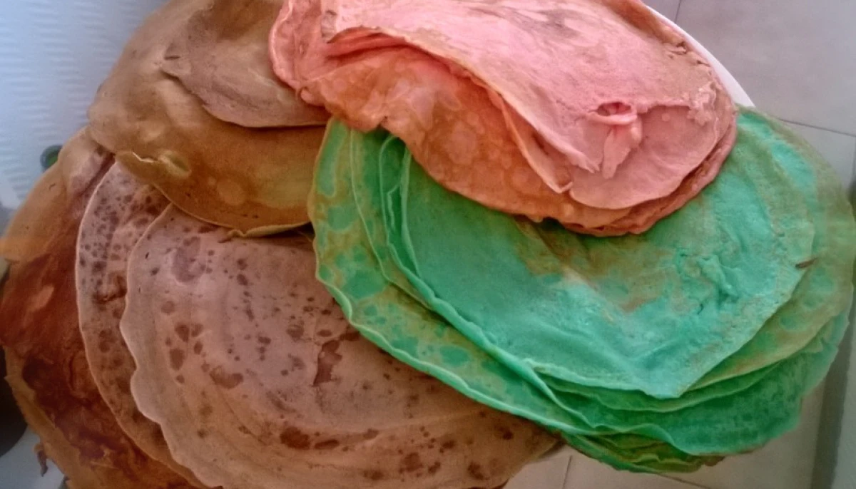 Crêpes multicolores