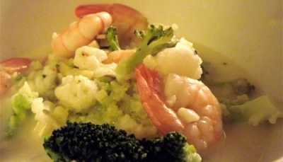 Crevette et brocoli au lait de coco