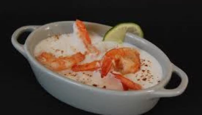 Crevettes au lait de coco et gingembre