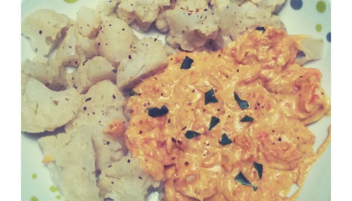 Crevettes curry coco