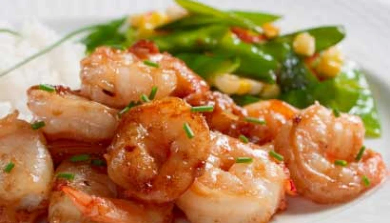 Crevettes sautées à l'ail