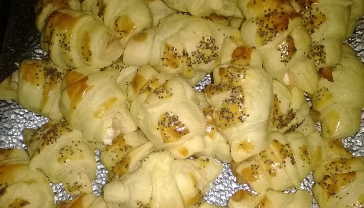 Croissants au saumon