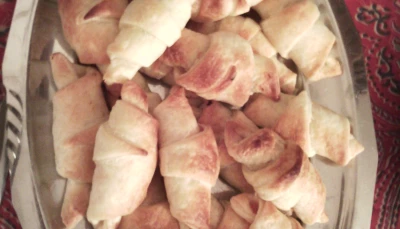 Croissants au saumon fumé