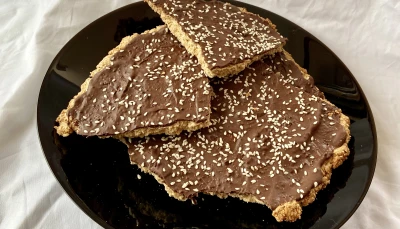 Croquant au chocolat et tahini