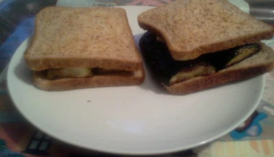 Croque-courgettes à la "vache qui rit"