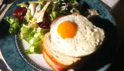 Croque madame pour plateau TV