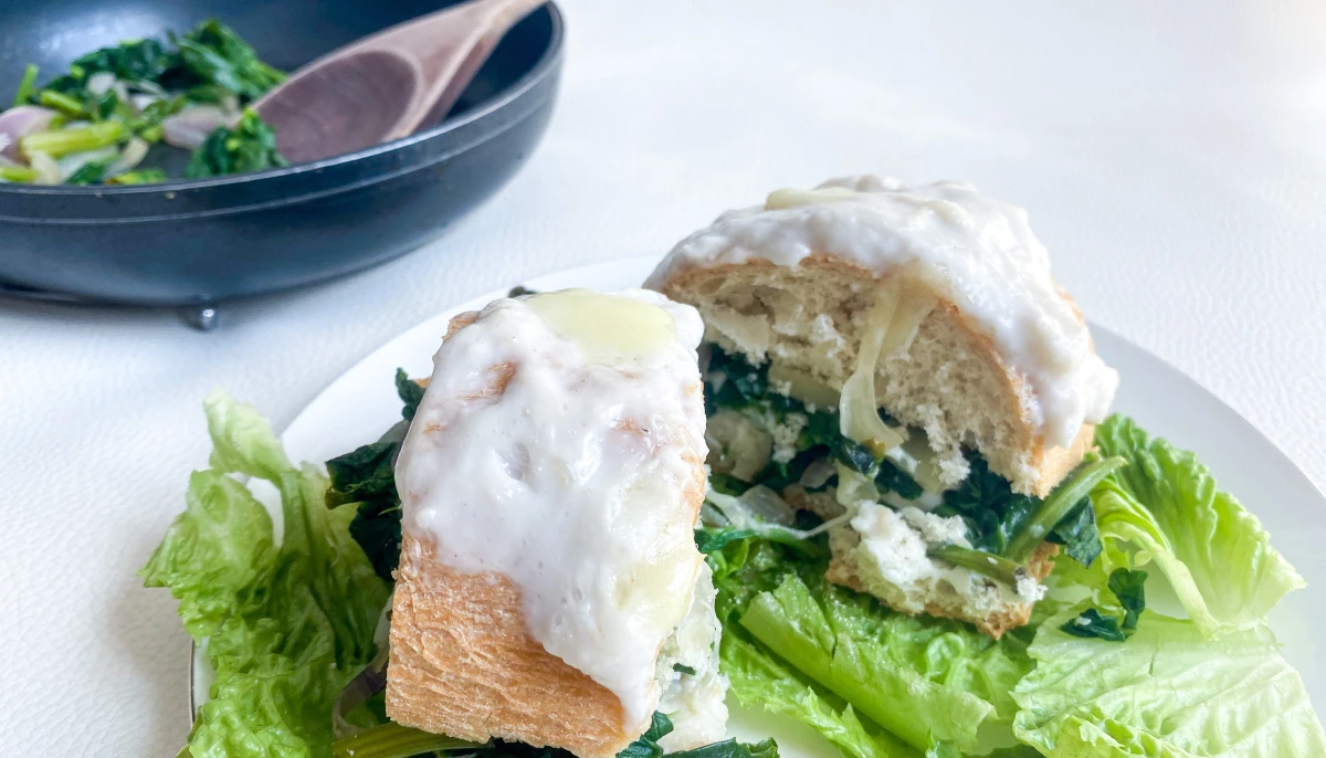 Croques aux épinards & béchamel