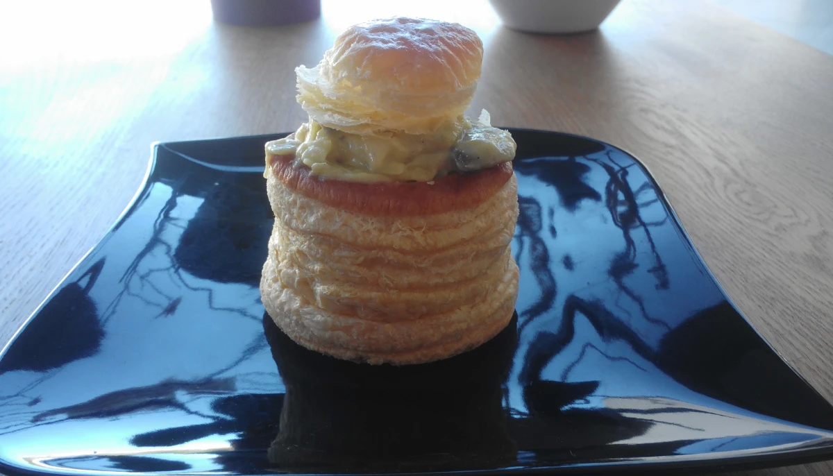 Croustades aux moules et aux poireaux