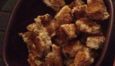 Croûtons de pain de mie maison