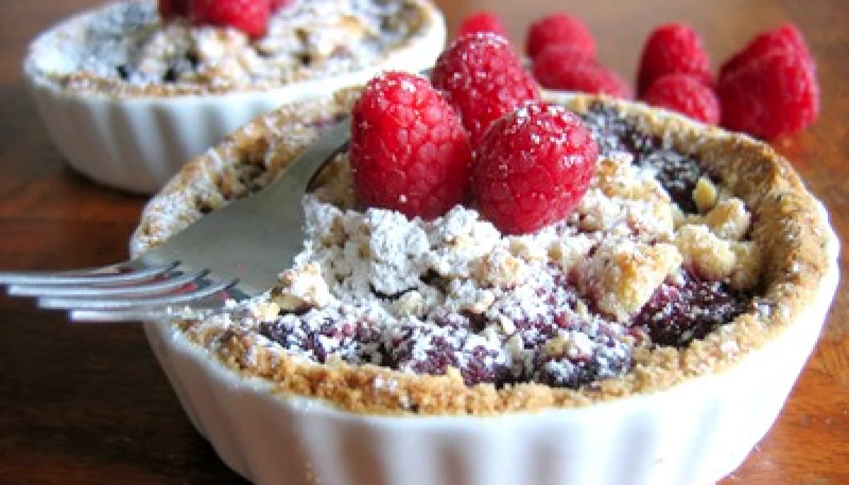 Crumble aux framboises