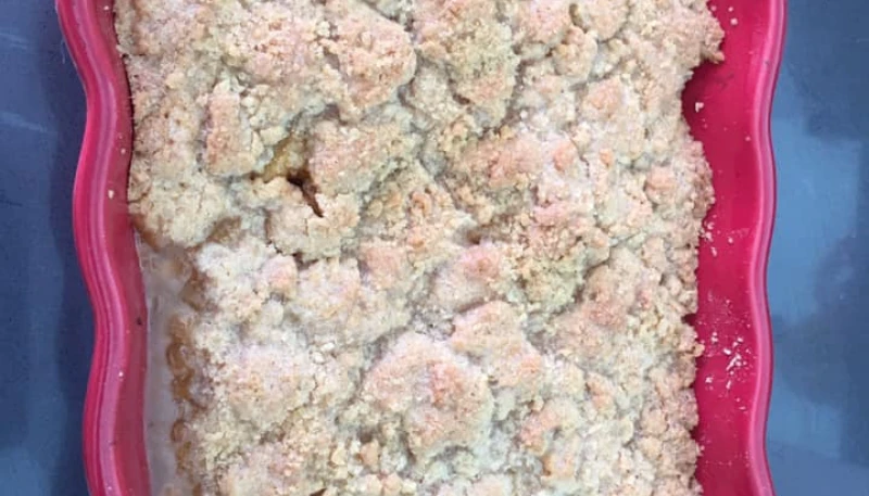 Crumble aux pommes et chocolat