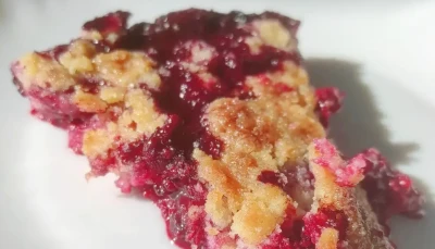 Crumble fruits rouges