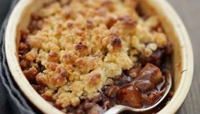 Crumble Poires Nutella