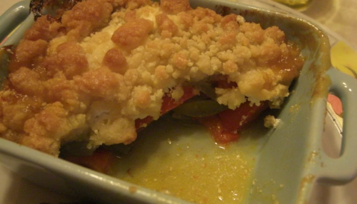 Crumble poivron-chevre