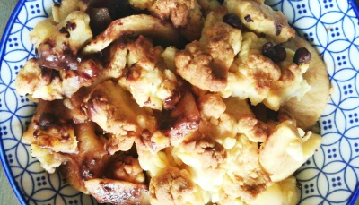 Crumble pomme - chocolat