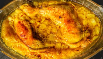 Cuisses de poulet express au four