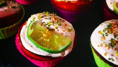 Cupcake mangue-citron choupimignon