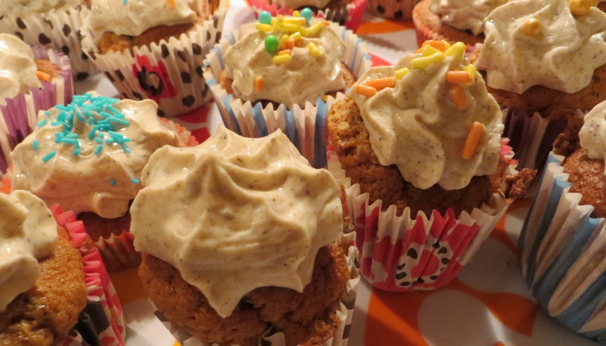 Cupcakes des poteaux des arts déco