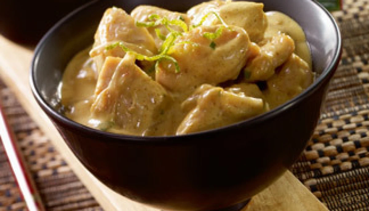 Curry de poulet au lait de coco