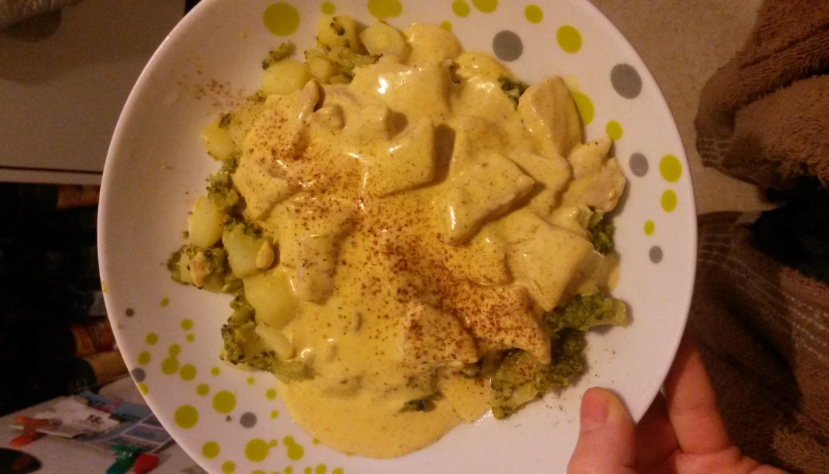 Curry poulet brocolis