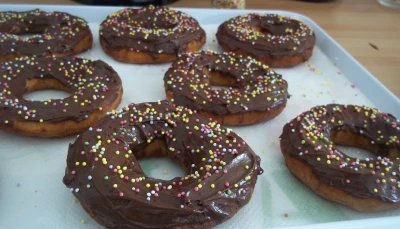 Donuts au chocolat