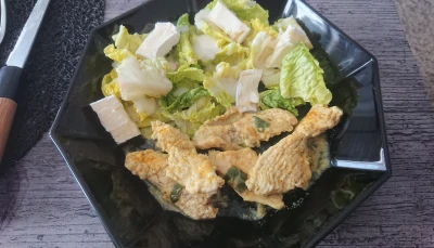 Emincés de dinde coco/crème/curry