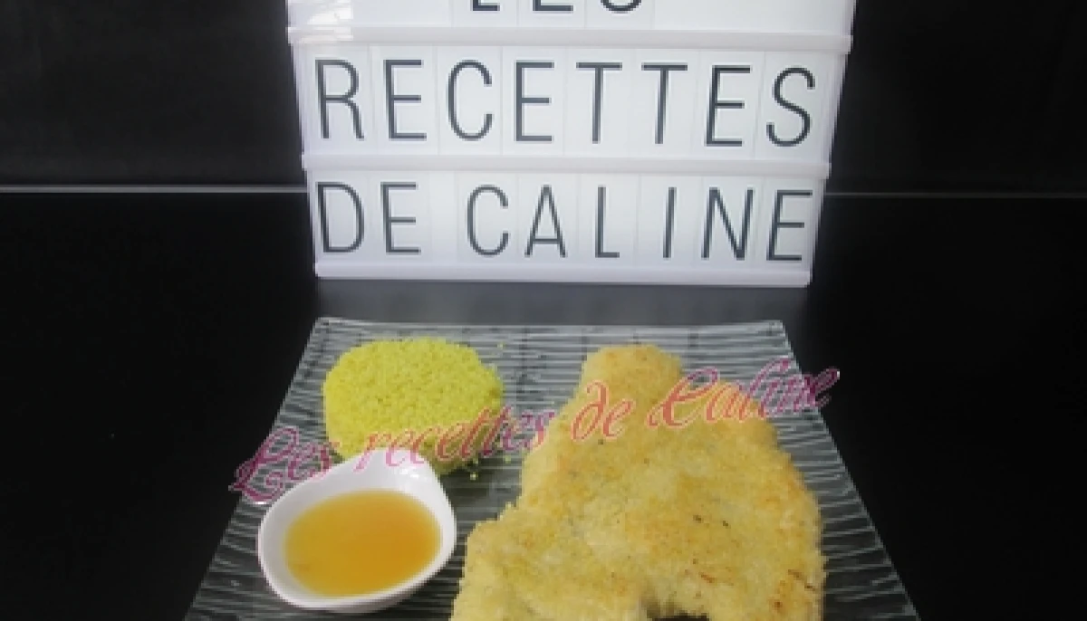 Escalope de poulet en croûte de couscous